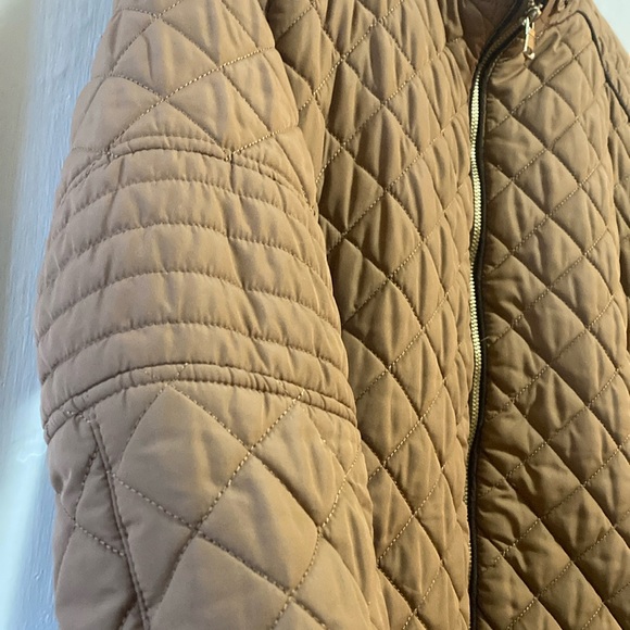 Love Tree Brown Quilted Puffer Jacket with Stand-Up Collar - Picture 7 of 10